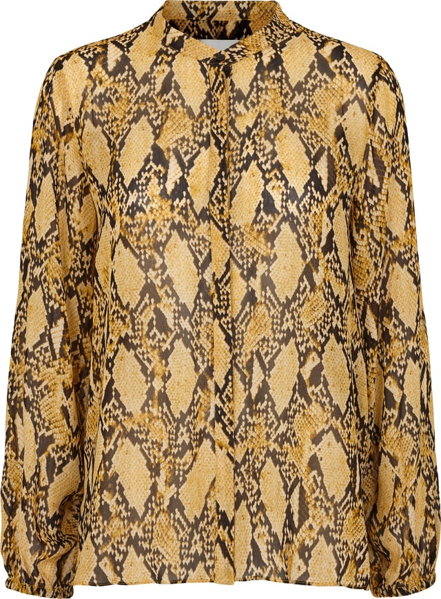 Snake Shirt - Chai Tea - Second Female - Bluser & Skjorter - VILLOID.no