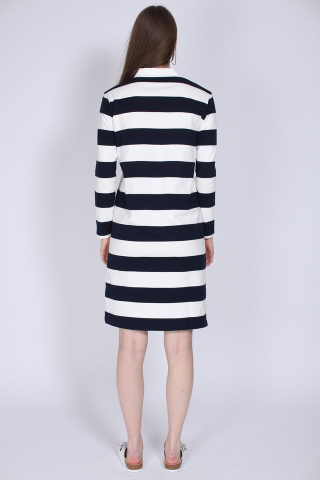 Striped Heavy Rugger Dress - Evening Blue - GANT - Kjoler - VILLOID.no