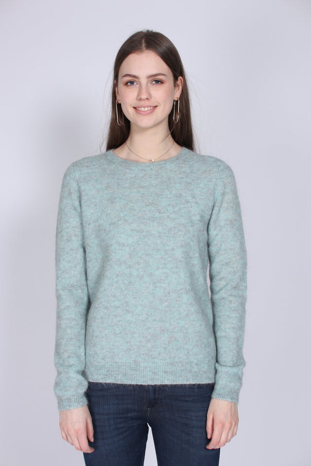 Brook Knit New o-neck - Aqua Haze - Second Female - Gensere - VILLOID.no