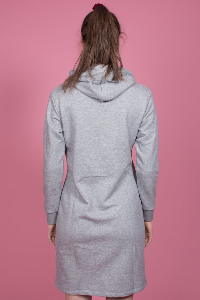 Gant ARCH Hoodie Dress - Grey Melange - GANT - Kjoler - VILLOID.no