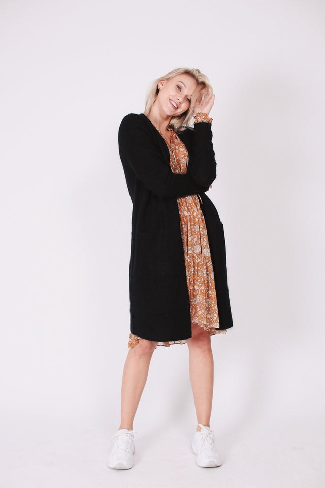 Brook Knit New Cape - Black - Second Female - Gensere - VILLOID.no