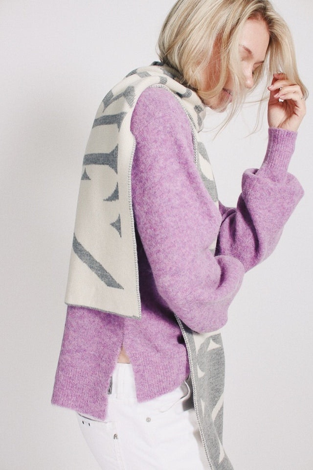 Mars scarf - L.Grey Melange - IBEN - Tilbehør - VILLOID.no