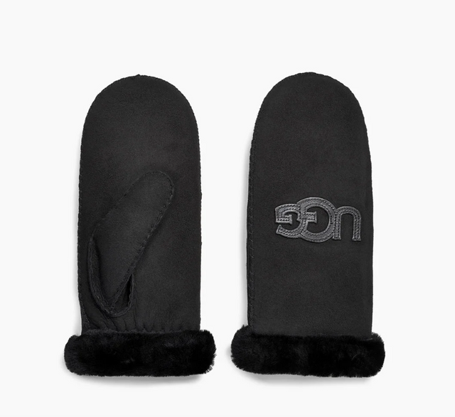 W Logo Mitten - Black - Ugg - Tilbehør - VILLOID.no