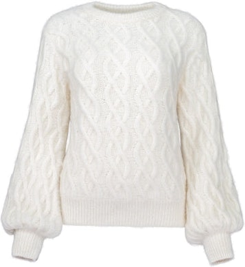 Kaylee Knit - White - MAUD - Gensere - VILLOID.no