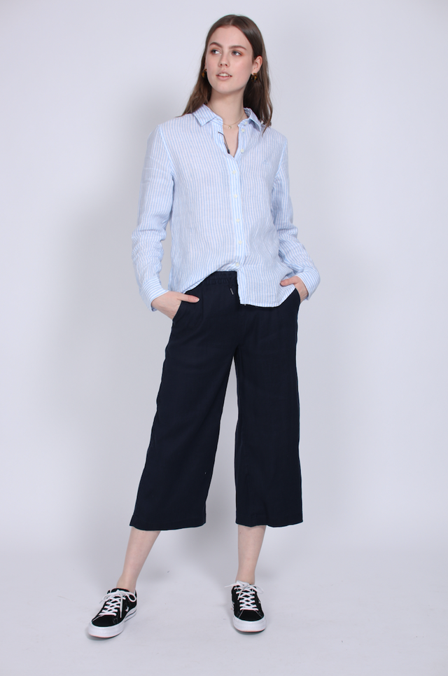 Summer Linen Culotte - Marine - GANT - Bukser & Shorts - VILLOID.no