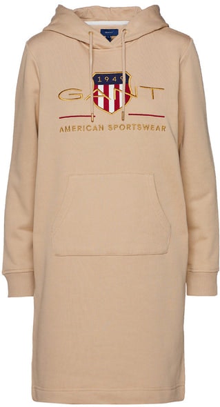 Archive Shield Hoodie Dress - Dry Sand
