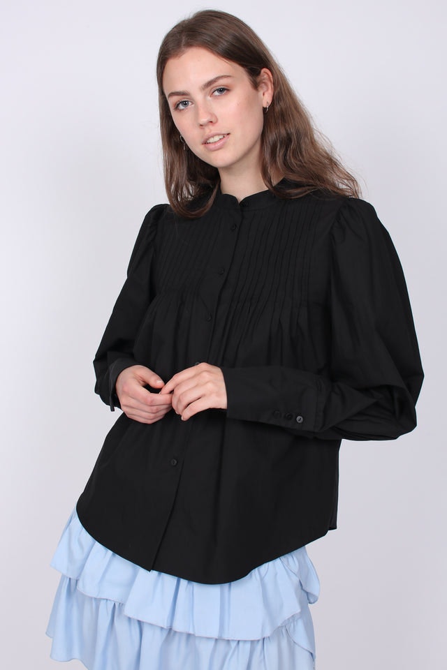 Ula Shirt - Black - Second Female - Bluser & Skjorter - VILLOID.no