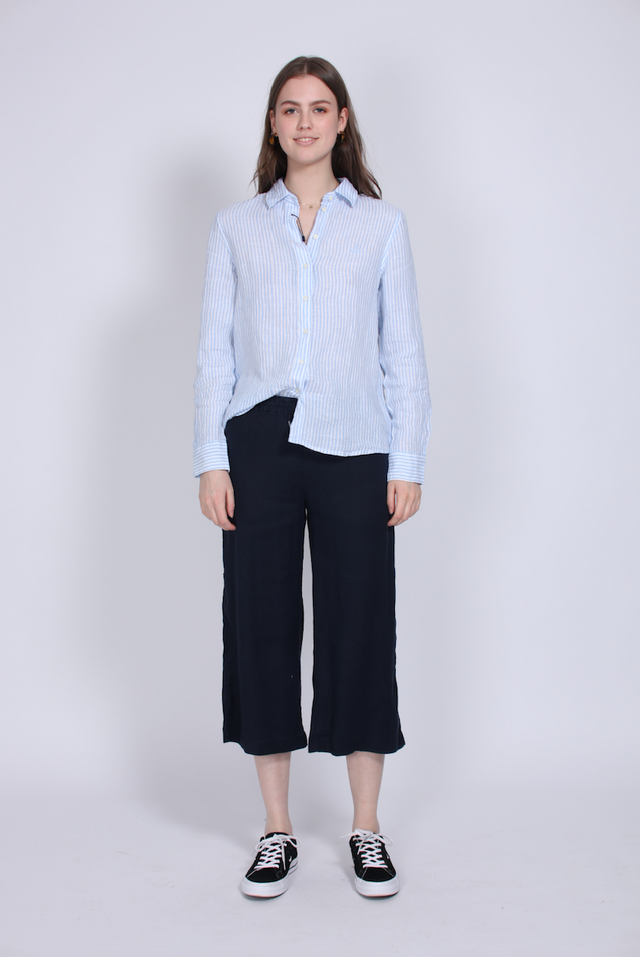 Summer Linen Culotte - Marine - GANT - Bukser & Shorts - VILLOID.no