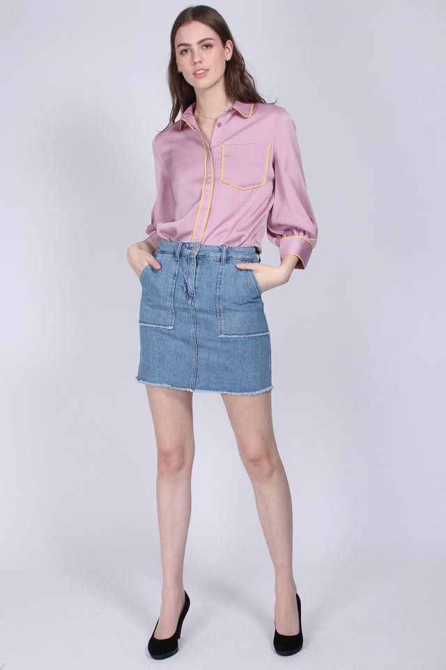 Crepe Shirt - Pink Nectar - MAUD - T-skjorter & Topper - VILLOID.no