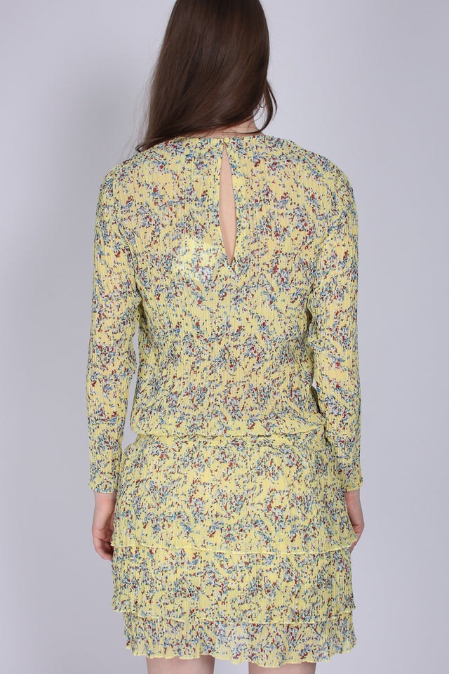 Mini flowerdress - Yellow - Line of Oslo - Kjoler - VILLOID.no