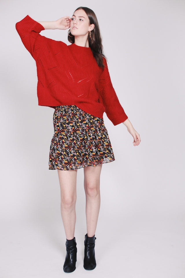 Pomme Knit O-neck - Bossa Nova - Second Female - Gensere - VILLOID.no
