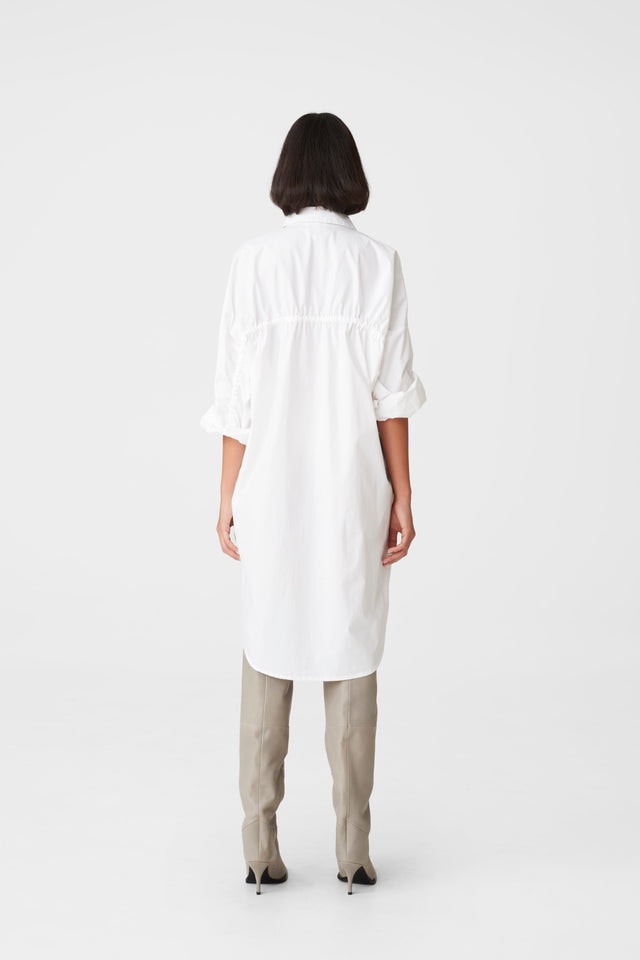 HalioGZ OZ Shirt Dress - Bright White