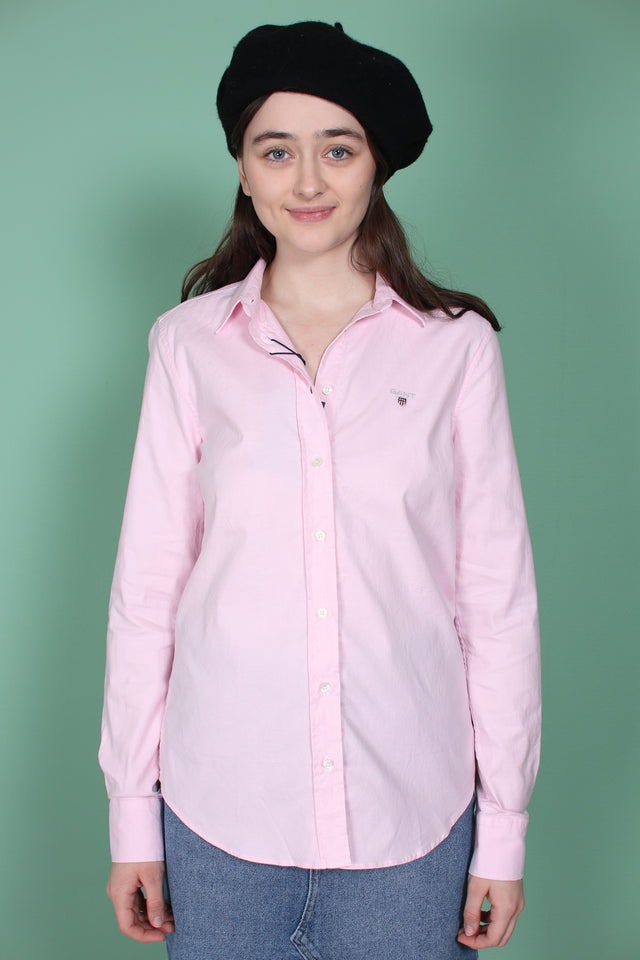Stretch Oxford Solid - Light Pink - GANT - Bluser & Skjorter - VILLOID.no