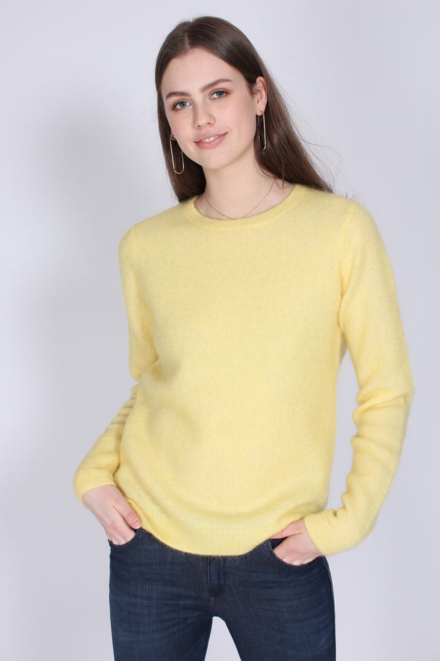 Brook Knit New o-neck - Sunshine - Second Female - Gensere - VILLOID.no