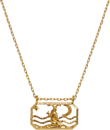 Zodiac Capricorn Necklace (Steinbukk) - Gold