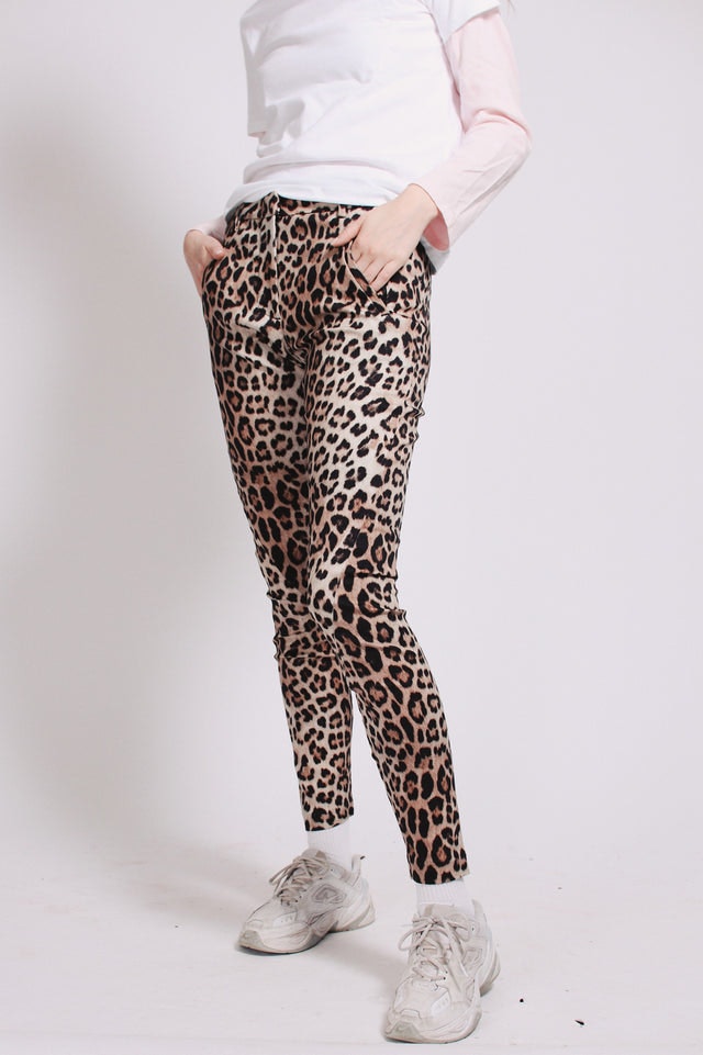 Angelie - Leopard - FiveUnits - Bukser & Shorts - VILLOID.no