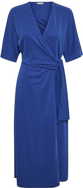 JaiIW Wrap Dress - Greek Blue
