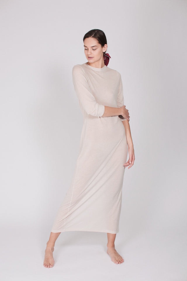 The Sweater Dress - Natural White - AWAN - Loungewear - VILLOID.no