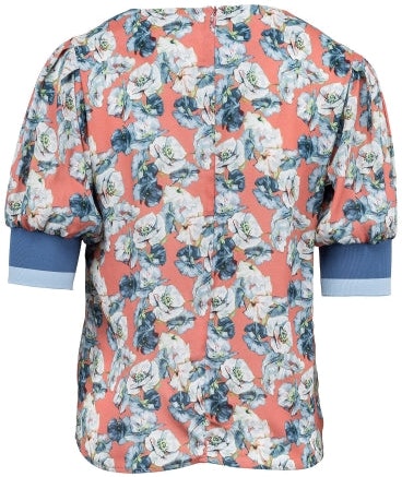 Flower Volume Shirt - Emberglow - MAUD - T-skjorter & Topper - VILLOID.no