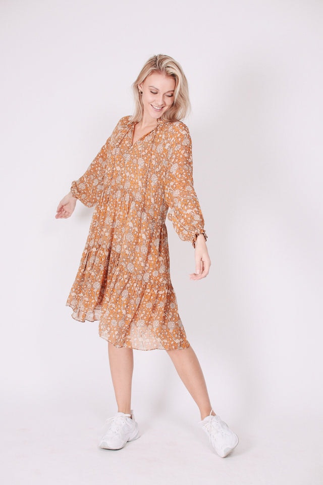 Mindy Dress - Sudan Brown - Second Female - Kjoler - VILLOID.no