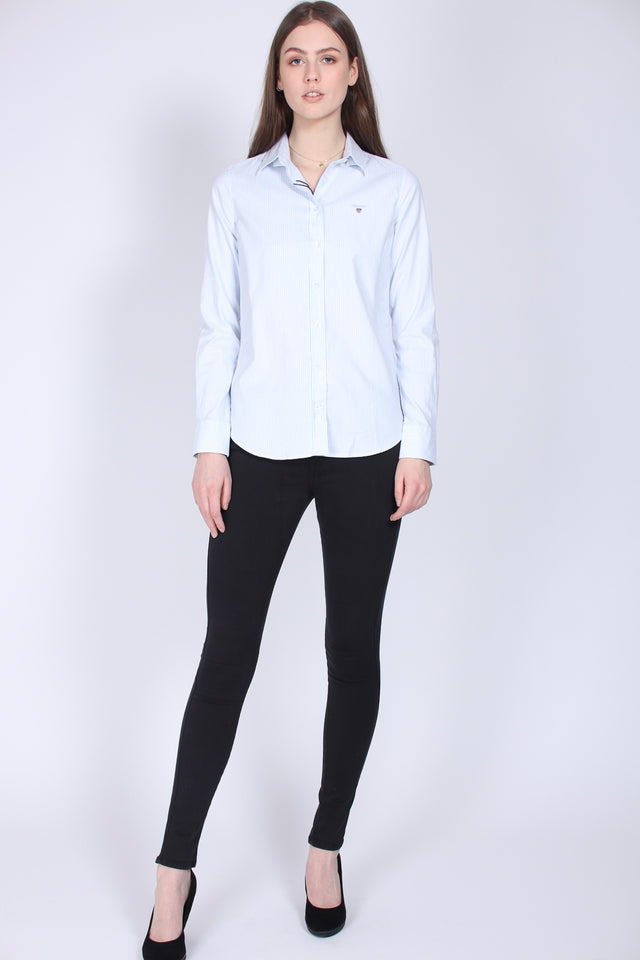 Stretch Oxford banker shirt - Light blue - GANT - Bluser & Skjorter - VILLOID.no