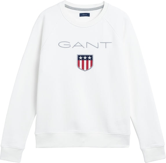 Gant Shield Logo C-neck Sweat - Eggshell - GANT - Gensere - VILLOID.no