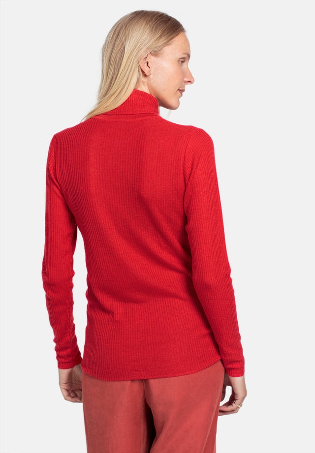 Wool Turtleneck - Red - Pierre Robert x Jenny Skavlan - Gensere - VILLOID.no