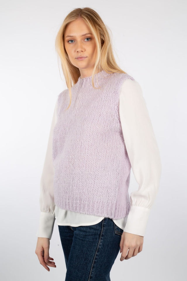 Kala Vest Wool - Pale Lavender