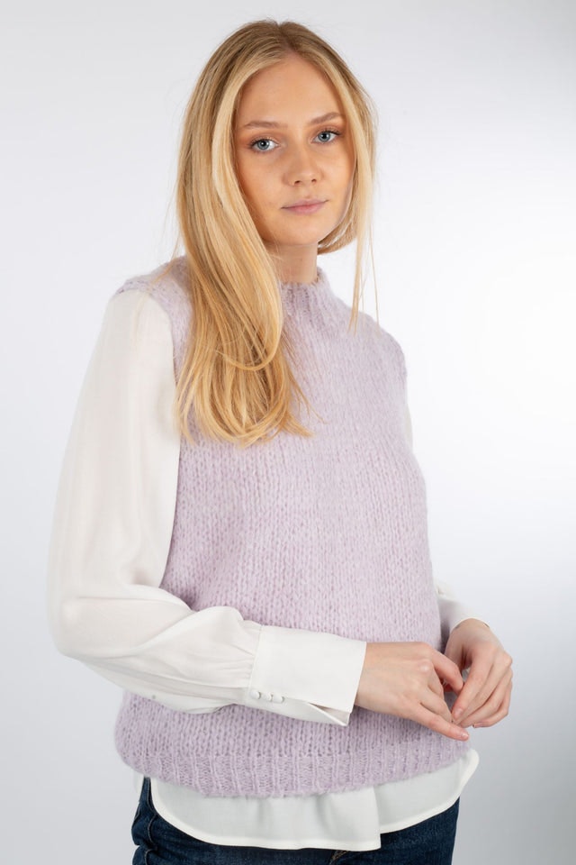 Kala Vest Wool - Pale Lavender