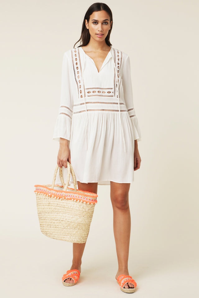 Lexi Kaftan - White - By Malina - Kjoler - VILLOID.no