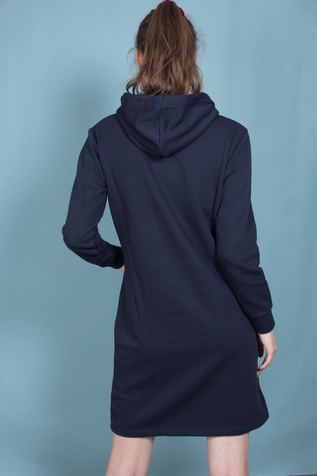 Gant ARCH Hoodie Dress - Evening Blue - GANT - Kjoler - VILLOID.no