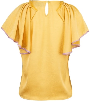 Pleated Arm Top - Aspen Gold - MAUD - Gensere - VILLOID.no