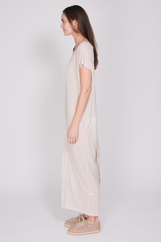 The Kaftan Dress - Natural White - AWAN - Loungewear - VILLOID.no