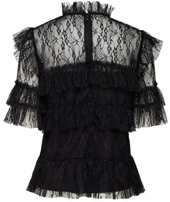 Rachel Blouse - Black - By Malina - Bluser & Skjorter - VILLOID.no