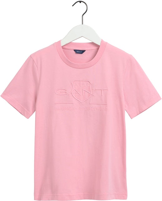 Tonal Archive Shield SS T-shirt - Geranium Pink