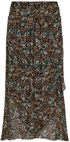 Wise Midi Skirt - Black - Second Female - Skjørt - VILLOID.no