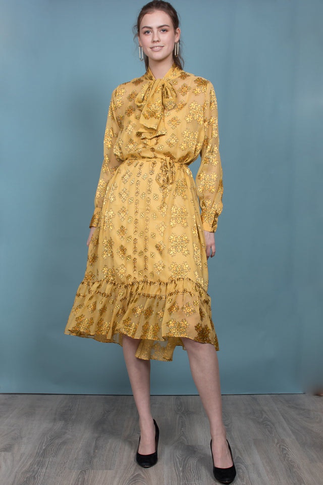Bianca Dress - Golden Glow - Second Female - Kjoler - VILLOID.no