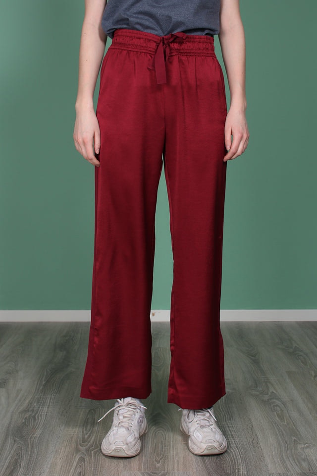 Yva Trousers - Cabernet - Second Female - Bukser & Shorts - VILLOID.no