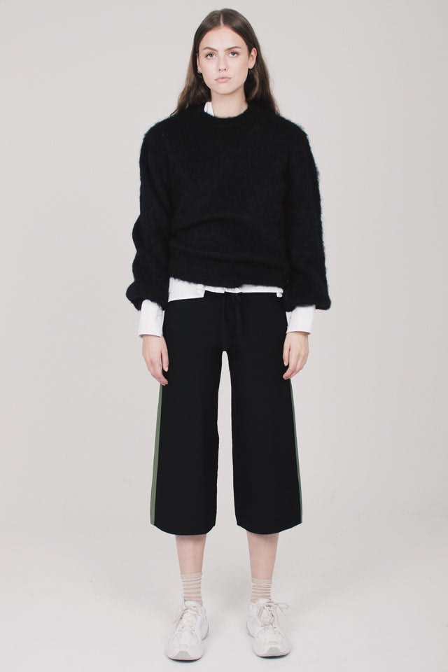 Striped Pants - Black - MAUD - Bukser & Shorts - VILLOID.no