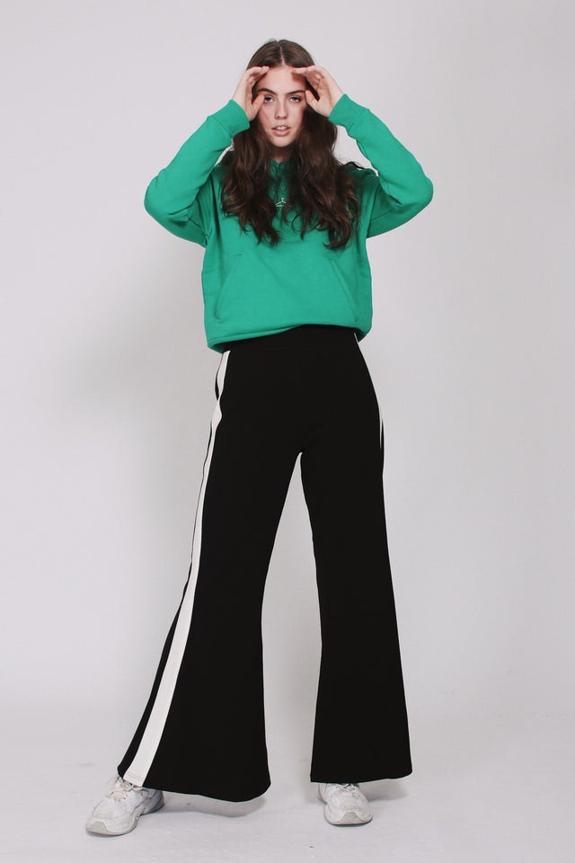 Yannic Stripe Pants - Black - Line of Oslo - Bukser & Shorts - VILLOID.no