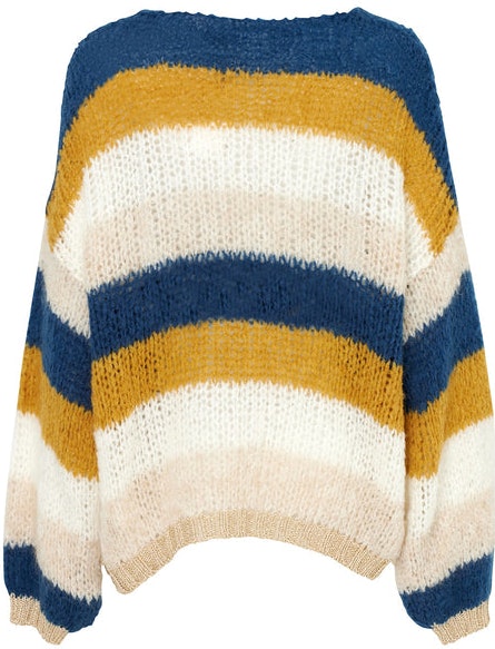 Kala Knit Cardigan Wool - Dusty Blue/Ocker - Noella - Gensere - VILLOID.no