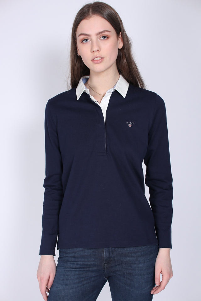Original Heavy Rugger LS - Evening Blue - GANT - Gensere - VILLOID.no