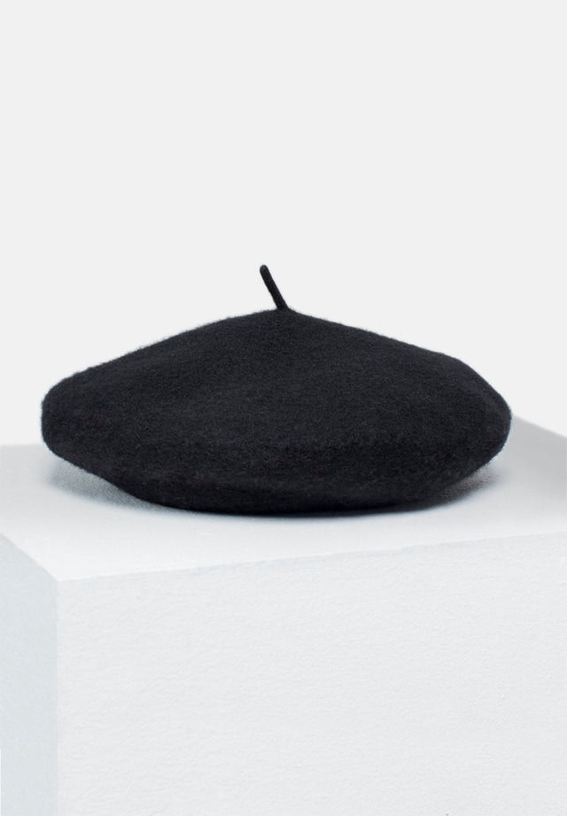 Wool Beret - Black - Pierre Robert x Jenny Skavlan - Tilbehør - VILLOID.no