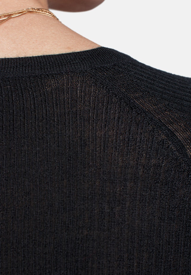 Wool Long Sleeve - Black - Pierre Robert x Jenny Skavlan - Gensere - VILLOID.no