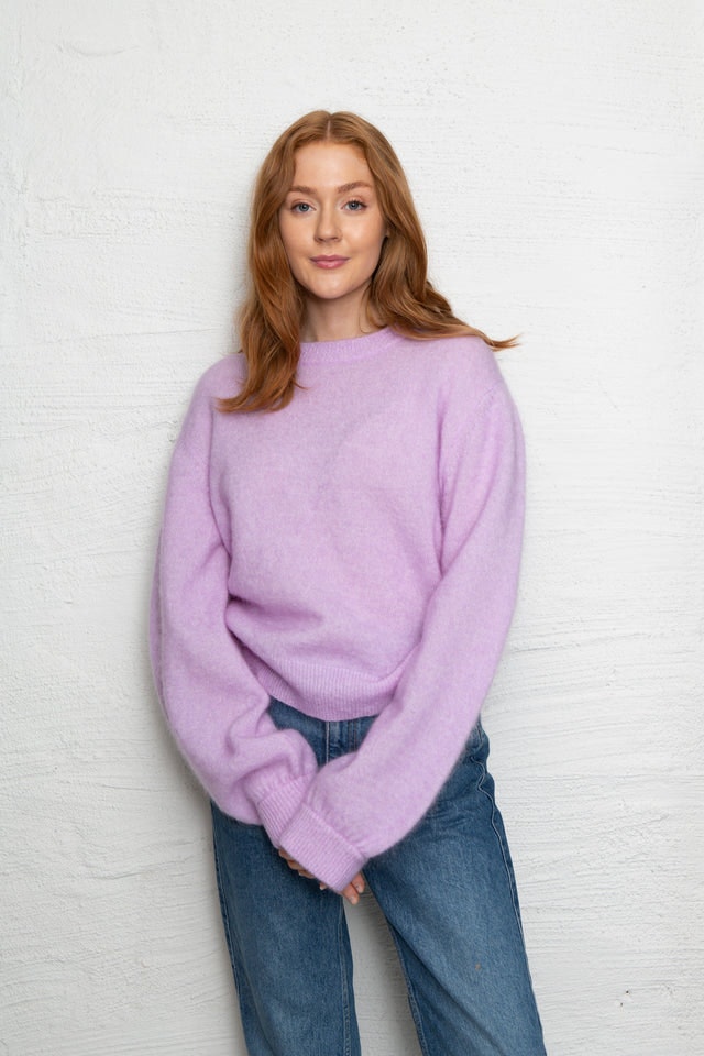Brook Knit Drop Shoulder - Orchid Bloom