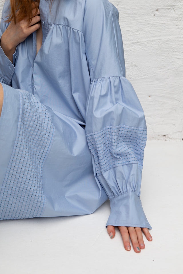 Henri New Shirt Dress - Brunnera Blue
