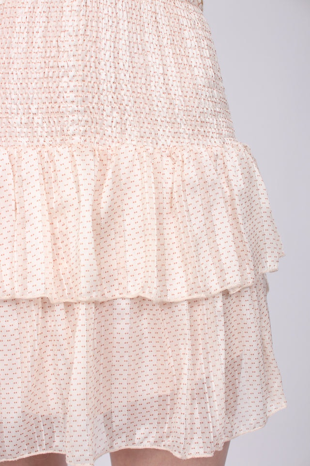 Carin Dot Skirt - Beige - Neo Noir - Skjørt - VILLOID.no