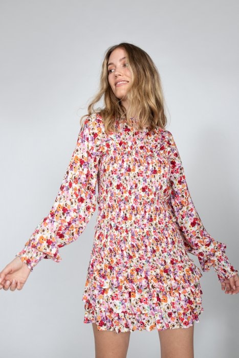 Jenny Smocking Top - Flower