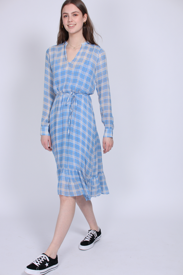 Terna Midi Dress - Little Boy Blue - Second Female - Kjoler - VILLOID.no