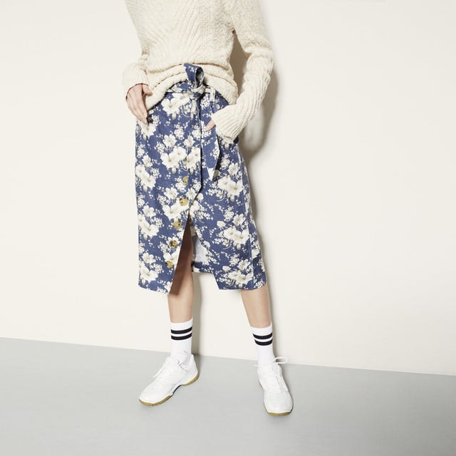 Stambecco Skirt - Blue Flower Rain - FWSS - Skjørt - VILLOID.no